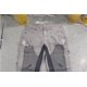 thumbnail image 5 of Pantalones de trabajo de mezclilla elástica for hombre | Patchwork multitela | Silueta acampanada | Estilo envejecido en capas vintage., 5 of 6