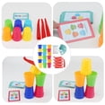 thumbnail image 4 of Juego de vasos apilables para niños, juego interactivo para padres e hijos, rompecabezas de aprendizaje temprano apilable, regalos finos, 4 of 9