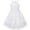 White, variant on Girls Dress Off White Embroidered Flower Halter Dress Wedding Party 5 Years