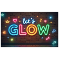 thumbnail image 5 of Neon Theme Let's Glow Banner Creative Decorative Glow in the Dark Neon Party Banner for Music Event Dance Party Kids Celebration, 5 of 6