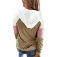 thumbnail image 3 of Grianlook Women Hoodies Color Blocks Casual Tunic Sweatshirts Loose Long Sleeve Casual Pullover Tops, 3 of 3