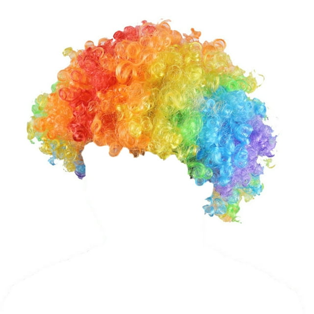 Pink Curly Afro Wig - Fun Costume Accessory for Parties, Cosplay, and Events