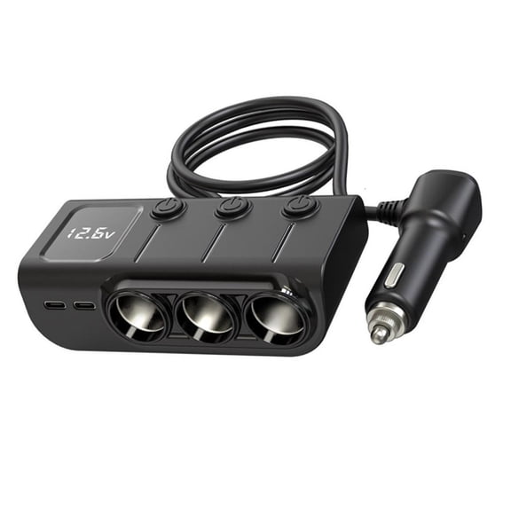 Upgraded 120W Fast Charging Car Charger with 3 USB A and 2 USB C Port for Multiple
