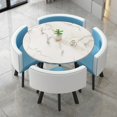 thumbnail image 4 of Living Room Chairs Minimalist Modern Dining Table Set 4 Chairs Comedor 4 Sillas Reception Coffee Tables Kitchen Furniture HY My Lux Decor Round, 4 of 27