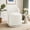 Chenille-Beige, variant on UIXE 360° Swivel Barrel Accent Chair, Chenille Upholstered Kitchen Dining Room Chair, Makeup Vanity Side Chair for Bedroom Living Room - Gray