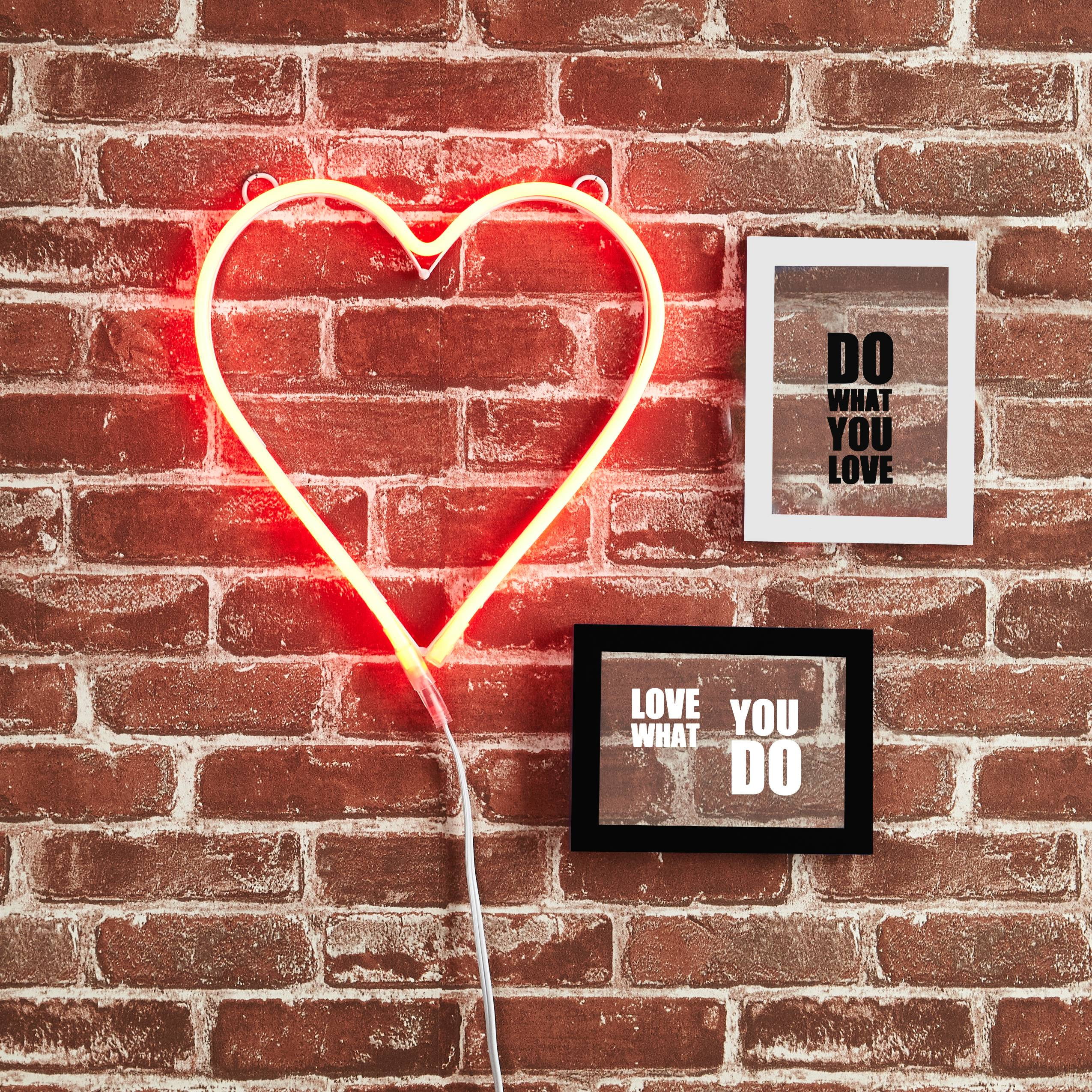 Urban Shop Heart Neon Light Sign Wall Decor Walmart