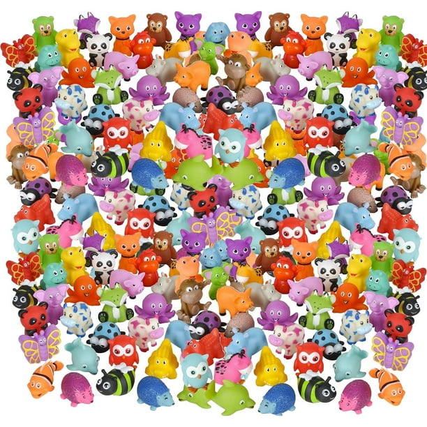 Rhode Island Novelty Rubber Animals MIXED LOT (144 Assorted Animals)