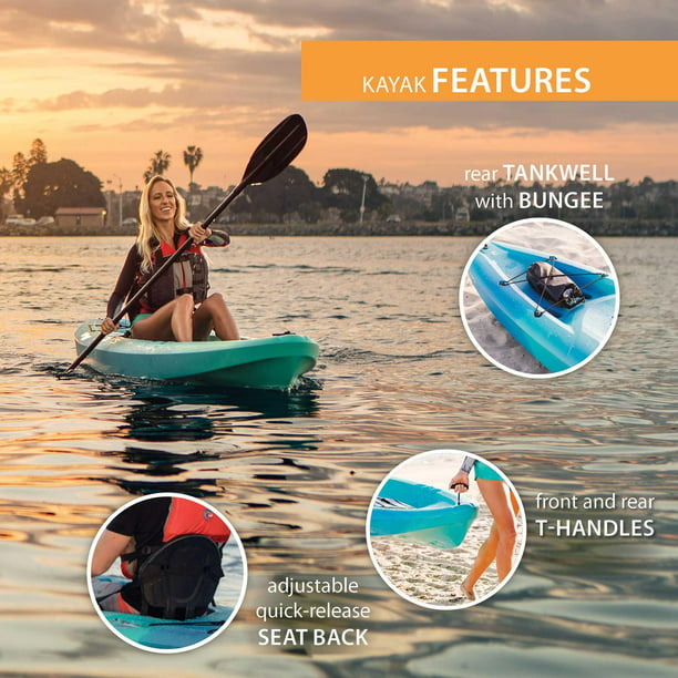 Lifetime Triton 100 Sit-On-Top Kayak Bahama Fusion Walmart.com