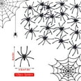 thumbnail image 2 of 120 Pieces Halloween Realistic Plastic Spiders Black Small Spider Toys Fake Spiders Prank Props for Halloween Home and Party Decorations, 2 of 14