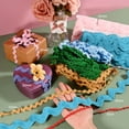 thumbnail image 4 of Rick Rack Trim, 5 Yard 20mm / 0.8 Inch Wave Bending Fringe Trimming Ribbon [Purple], 4 of 6