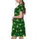 thumbnail image 2 of Balery Happy St. Patrick's Day5 Vestidos sueltos de manga corta para mujer, vestidos de verano 2025, vestidos casuales de corte A con vuelo., 2 of 6