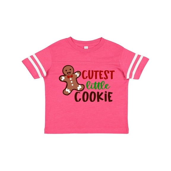 Inktastic Cutest Little Cookie Cute Christmas Gingerbread Man Boys or Girls Toddler T-Shirt