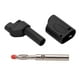 thumbnail image 1 of 10 Uds 4mm Linterna Banana Plug Conectores de Enchufe con Revestimiento Completamente Aislados Conectores Banana Cubiertos Apilables ANGGREK Otros, 1 of 8