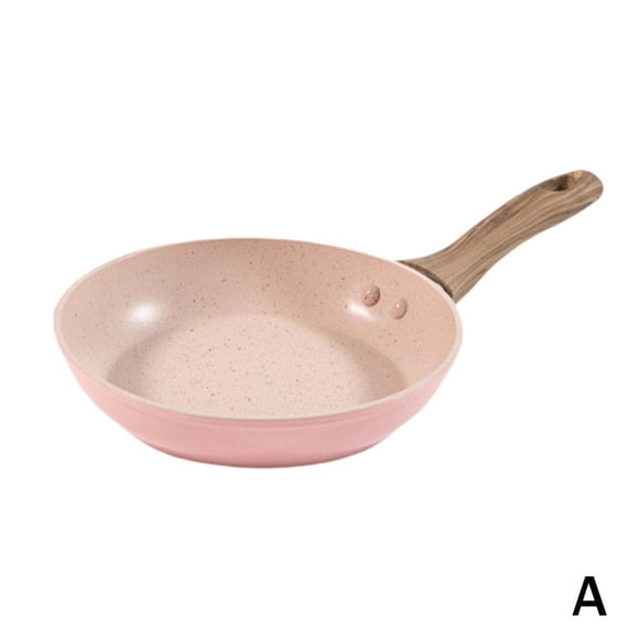 Induction/Open Flame Mini PINK Nonstick Pan Fry Egg/Steak 12/16cm Jahhsay