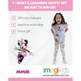 thumbnail image 3 of Disney Minnie Mouse Toddler Girls T-Shirt and Leggings Outfit Set Purple / Multicolor 4T, 3 of 5