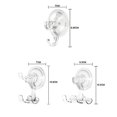 thumbnail image 5 of Ganchos de succión para soporte de maquinilla de afeitar para ducha, paquete de 3 ganchos con ventosa, gancho de maquinilla de afeitar reutilizable para ducha, resistente al agua, potente ventosa de vacío, soporte para gancho para toalla Rojo Verde Cocina, Decoración y Otros, 5 of 5