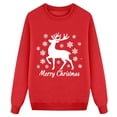 thumbnail image 1 of RXMEKW Chandail de Noël pour Femmes à Manches Longues Col Rond Imprimé Décontracté Chaud Style Maman Vêtement de Fête, 1 of 3