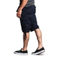 thumbnail image 3 of G-Style USA Men's Rip-stop Belted Cargo Shorts 9AP30 - Solid Navy - 30, 3 of 5