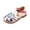 Red, variant on Win s Way Kids' Closed-Toe Sandals, Adjustable Buckle Non- Sole, Boys Girls 3-11 Years, Rainbow