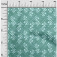 thumbnail image 1 of oneOone Georgette Viscose Fabric Leaves & Floral Block Print Fabric By The Yard 42 Inch Wide, 1 of 4