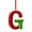 G, variant on 26 Letter,Christmas,Ornaments,Acrylic,1-A,1pc