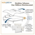 thumbnail image 5 of Juego De Sábana Hotelera Matrimonial Microfibra Premium incluye 4 Fundas De almohada Mod-D15 MELOCOTTON HOGAR, 5 of 5