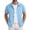 Sky Blue, variant on Men Mens Short Sleeve Button Down Shirts Casual Seersucker Textured Cotton Shirt Summer Vacation Beach Shirts
