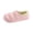 Pink -FJ39, variant on Waterproof Leather Warm Slippers - Non-Slip Indoor Outdoor Comfy Soft Slippers for Women Men Slip on Outdoor Garden Loafers Black