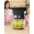 thumbnail image 2 of Light Pink Mommy and Me Robes, Floral, Satin Feel, 2 of 8