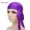 Purple, variant on Satin Durag 19.6 Inch Long Elastic Head Wrap Silk-Like Long Tail Wave Cap Pirate Hat Daily Sleeping Hair Care Accessory for Men Women White 19.68" Length
