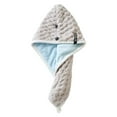 thumbnail image 1 of Velvet Dry Hair Hat | Quick Dry Hair Towel Wrap for Women | Super Absorbent Shower Cap Alternative | One-Hand Locking Button Design | Long Thick Curly Hair Drying Solution, 1 of 2