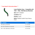 thumbnail image 2 of Lower Radiator Hose - Compatible with 1964 - 1966, 1968 Mercury Montclair 1965, 2 of 2