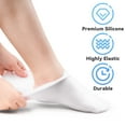 thumbnail image 5 of White Silicone Moisturizing Socks & Gloves (1 Pair Each) for Intensive Hydration, Roughness Relief & Callus Treatment, Hydrating Skin Care for Dry, Cracked Hands & Feet, Suitable for Most Sizes, 5 of 8