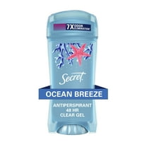 Secret Fresh Clear Gel Antiperspirant and Deodorant for Women, Oceanside, 2.6 oz