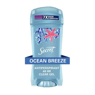 Secret Fresh Clear Gel Antiperspirant and Deodorant for Women, Oceanside, 2.6 oz