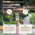 thumbnail image 5 of Heavy Duty Galvanized Steel Landscape Edging – 8-Pack 39x8.15in Weather-Resistant Bendable Metal Garden Edging with Shark Spikes & Stakes, Ideal for Flower Beds, Yards, Pathways, 5 of 8