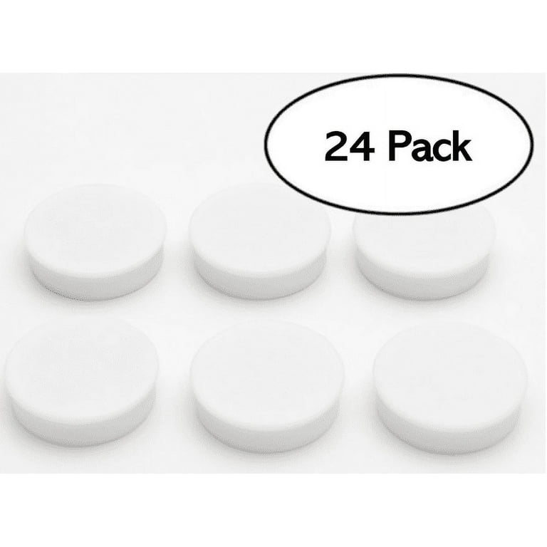 J.Burrows Round Magnets White 10 Pack