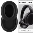 thumbnail image 3 of Replacement Ear Pads for Skullcandy Crusher ANC 2 Headphones, Cushions, Covers (Protein Leather / Black), 3 of 6