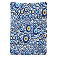 thumbnail image 3 of Ambesonne Evil Eye Tablecloth Rectangular Table Cover, Turkish Traditional, 60"x84", Orange Yellow and Blue, 3 of 4