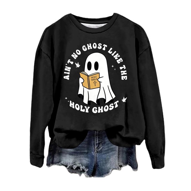WEAIXIMIUNG Sweatshirts à Col Rond Graphiques Amusants pour Femmes Décontractés Imprimé Col Rond Sweat à Capuche à la Mode pour Usage Quotidien