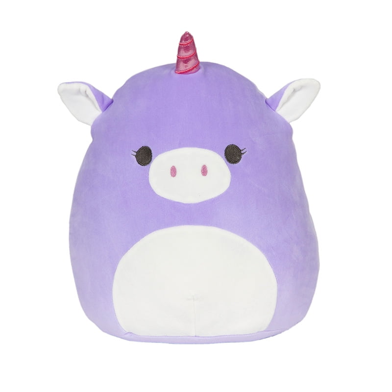 Cuddle Hug Or Use As A Pillow. Silvia 13 Inch The Purple Unicorn with Rainbow Bangs Squishmallow Plush