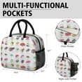 thumbnail image 6 of Lunch Bag Lunch Box for Women Reusable Insulated Lunch Bags,Water-Resistant Sushi Icon Collection Awesome Cooler Lunch Tote Bag, Large Capacity for Work Travel Picnic, 6 of 6