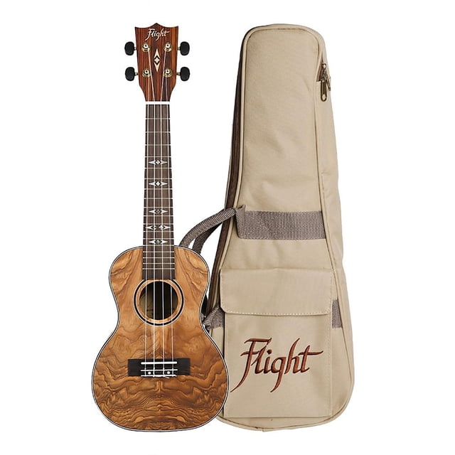 Ukelele Flight Concierto DUC410 QA/QA Café