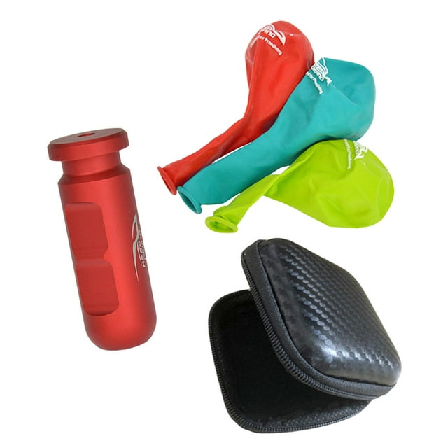 bedienty Freediving Ear Equalization with Storage Box Freediving Ear Pressure Balance Blue Red 5.9cm