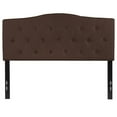 thumbnail image 3 of Cambridge Tufted Upholstered Full Size Headboard in Dark Brown Fabric, 3 of 9