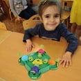 thumbnail image 4 of HLONK Hungry Turtle Board Game Hungry Hippos Tabletop Game Tortoise Eat Bean Preschool Intelligent Educational Toy for Outdoors Travel Family Game  Intense Game of Quick Reflexes, 4 of 9