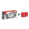 Nintendo Switch Lite Console, Gray & 128GB SD Card