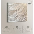 thumbnail image 2 of Silver Waves II Canvas Minimalist Abstract by Art Remedy, Gallery Wrapped, 16" x 16", 2 of 7