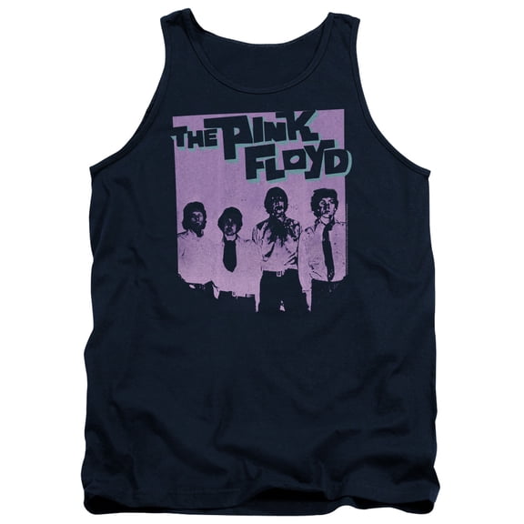 Pink Floyd Paint Box Adult Tank Top Navy