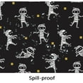 thumbnail image 4 of Halloween Tablecloth, Halloween Table Cloth with Pumpkin Spider Web Bat Tablecloth, Waterproof Wrinkle Free Rectangle Tablecloth Polyester Fabric Table Cover for Halloween Party Decoration, Black, 4 of 5